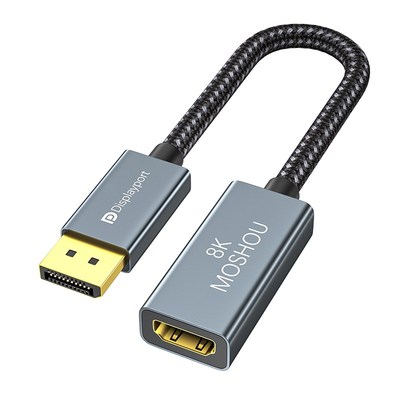 魔兽DP 1.转HDMI 2.1版转接头器电脑显示卡接电视K 0Hz/8K 0Hz