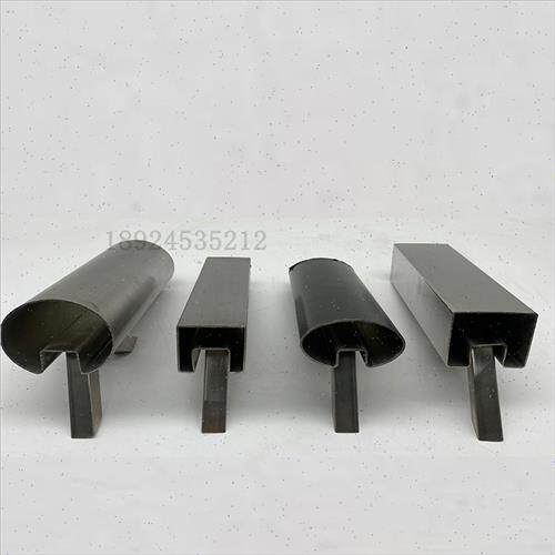 极速凹槽不锈f钢扶手面管夹玻璃栏杆U型槽管u字形槽楼梯扶手卡灯