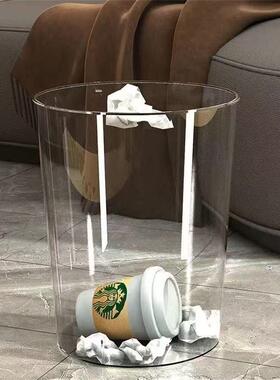 透明垃圾桶大号塑料家用分类厕所卫生间客厅轻奢卧室家居生活用品