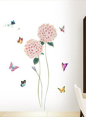 GS9169卧室房间墙贴壁装饰走廊花朵贴纸门贴60x90cm跨境