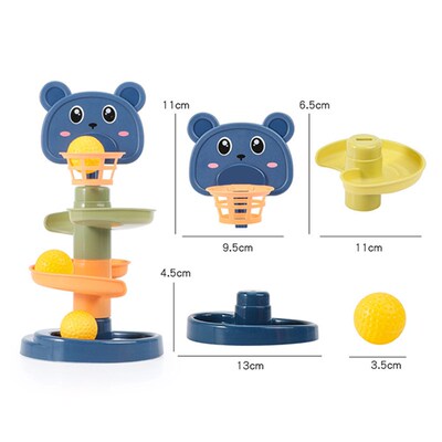 Baby Toys Rolling Ball Pile Tower Early Educational Toy For