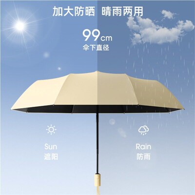 New Automatic Folding Sunny Umbrella Dual-purpose Sun Umbrel