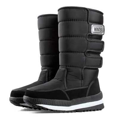 Men Snow Boots Platform Snow Boots For Men Thick Plush Water
