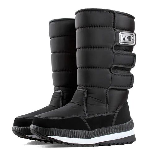 Men Snow Boots Platform Snow Boots For Men Thick Plush Water