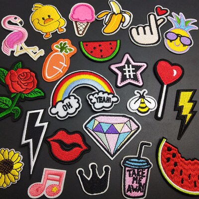 Cute Animal Badge ers DIY Embroidery Patches For Kids Clothi