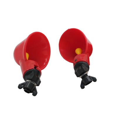 10 Pcs Automatic Quail Drinker Chicken Waterer Bowl Straight