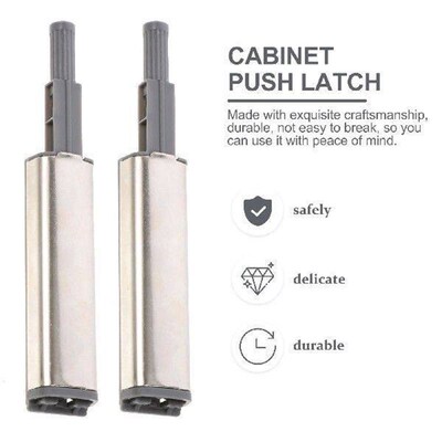 4 Pcs Cabinet Door Rebounder Push Open Hidden Latch Easy