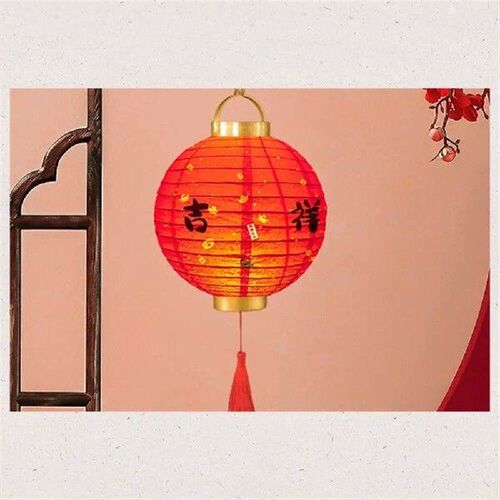 With Lighting Chinese Lantern DIY Materials With Handle