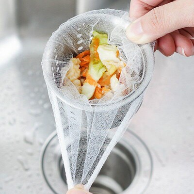 100pcs Disposable Kitchen Sink Filters Sewer drain anti-bloc