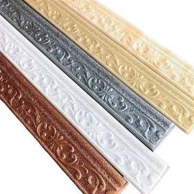 2.3 M Wall Trim Line Wallpaper Skirting Border Waterproof
