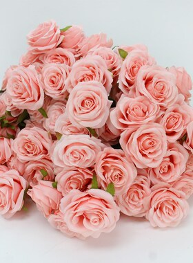 9 Heads 1 Bunch Camellia Rose Artificial Flower Holding Bouq