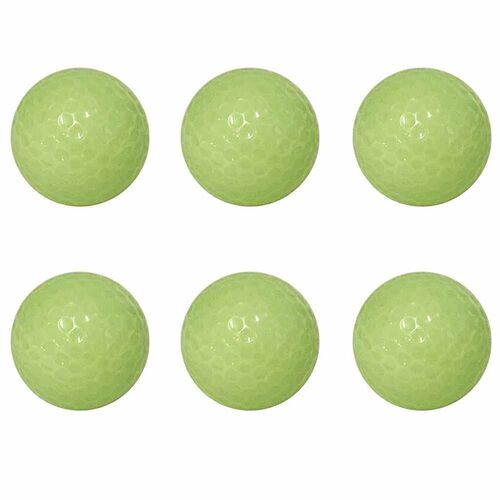 6 Pcs/Lot Golf Fluorescent Ball Automatically Glows At Night