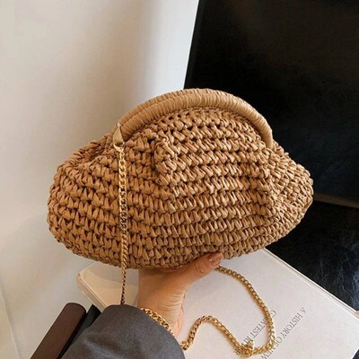2025 Summer New Straw Weaving Crobody Bag Fahionable and Cau