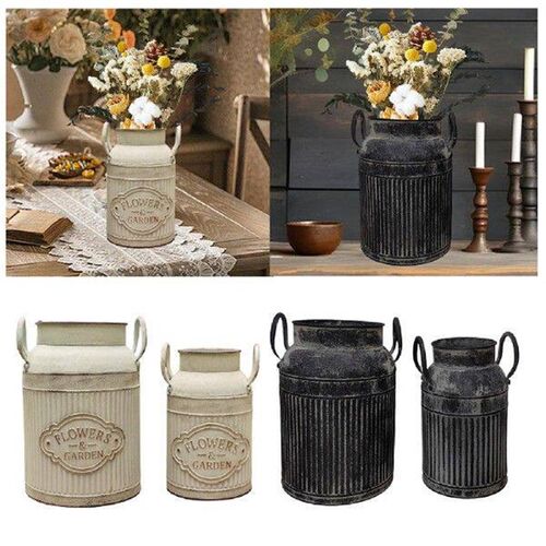 Flower Rustic Jug Vintage Design Chic Decorative for
