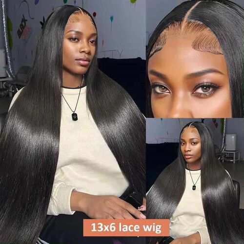 30 Inch 200 Density Bone Straight 13x4 Lace Front Human Hair