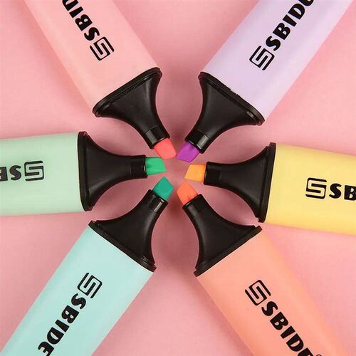 Macaron Color Pastel Highlighters Painting Stationery Highli