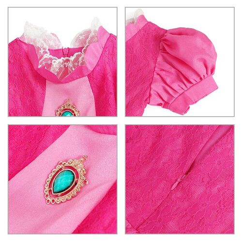 Peach Princess Cosplay Dress for Girl Halloween Cosplay