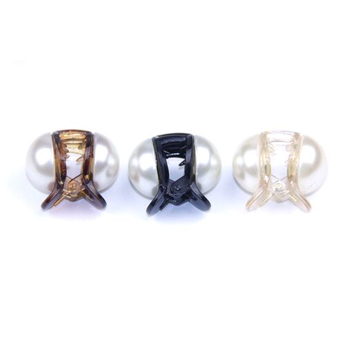 Mini Pearl Hair Clips Claw Cute Hair Clips Acrylic Colored H