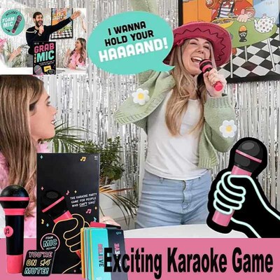 Grab Mic Game, 2025 New Exciting Karaoke Game, 250 Lyrics Ca