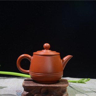 杯壶 闻思堂潮州朱泥手拉壶全手工小茶壶紫砂壶功夫泡茶壶茶具100