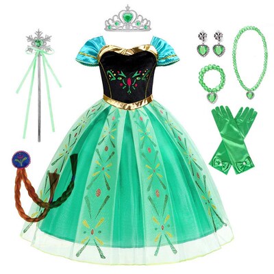Anna Dresses Kids Summer Clothes Children Princess Dress Gir
