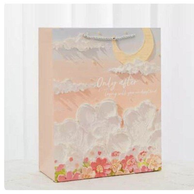 Cartoon Christmas paper kraft snack birthday hand bag礼品袋