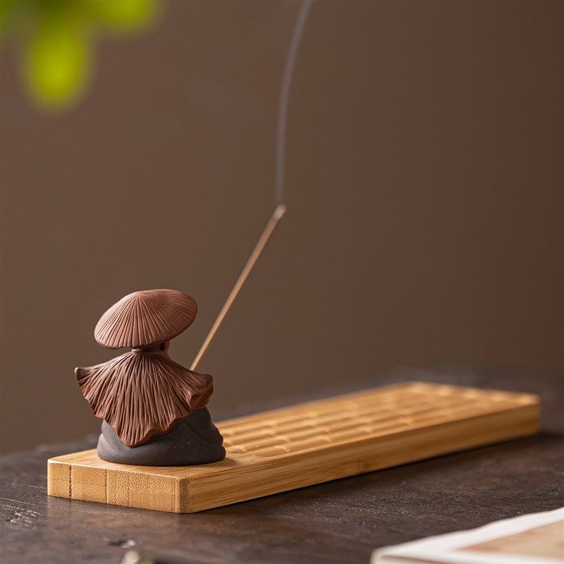 紫砂创意姜太公钓鱼线香插家用覆古香座茶室微景观造景人物小摆件,家居饰品,香托/香盘/香座/香插,淘宝优惠券,粉丝福利购,淘宝优惠卷