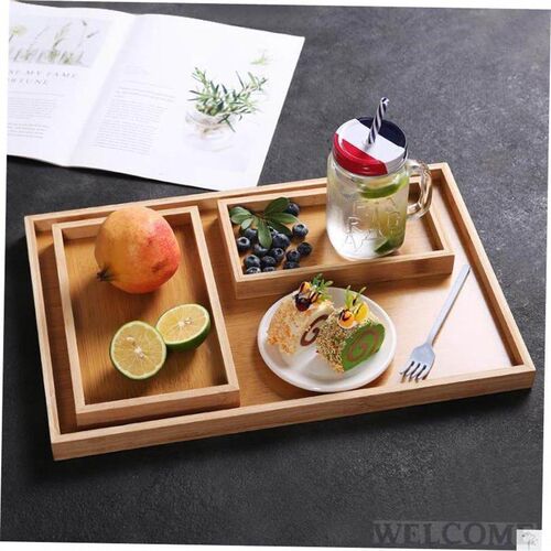 Bamboo wooden tray hotel fruit plate dessert plate snack