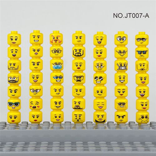 56pcs/lot Figure Head Faces Creative Laugh Cry Cute Facial E