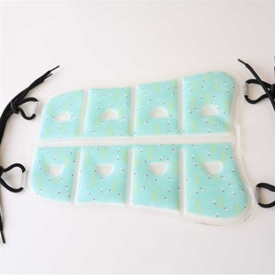 厂家直供带绳款PCM降温背包垫 夏季降温背心马甲可调节背囊凉垫