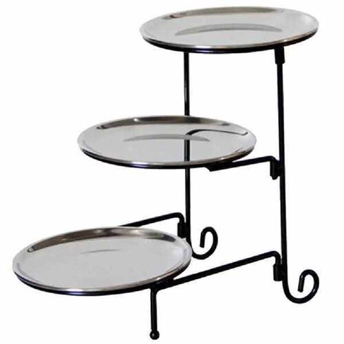 Cake Stand Fruit Platter Birthday Stainless Steel Serving