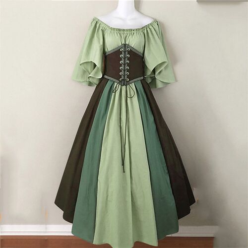 Medieval Vintage Elf Fairy Elven Costume For Women Princess