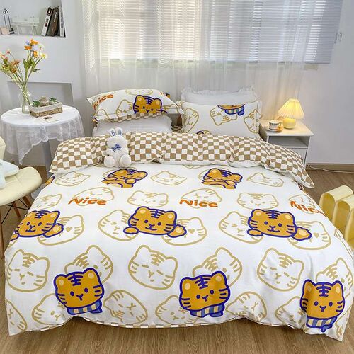 Spring and summer small fresh cotton four-piece cotton 40 si
