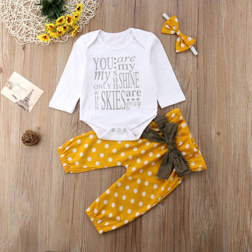 Citgeett sPRING Newborn Baby Girls Clothes Tops Sunshine Rom