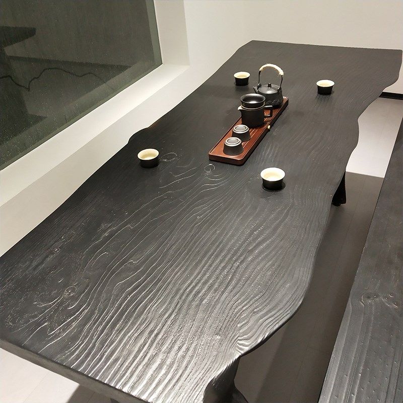 全实木原木大板茶桌椅泡茶台侘寂风家用客厅阳台洽谈茶几,住宅家具,家用茶台/茶桌,淘宝优惠券,粉丝福利购,淘宝优惠卷