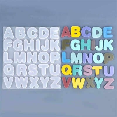 Alphabet Number Silicone Mold For Epoxy Resin DIY Keychain E