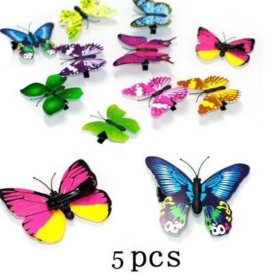 5Pcs Butterfly Hair Clips Cute Plastic Bridal Hair Accessori