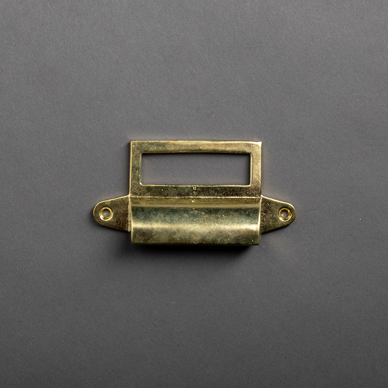 仿古纯黄铜标签拉手抽屉斗柜名片标签框中式橱柜卡片标牌插槽把手,基础建材,小拉手,淘宝优惠券,粉丝福利购,淘宝优惠卷