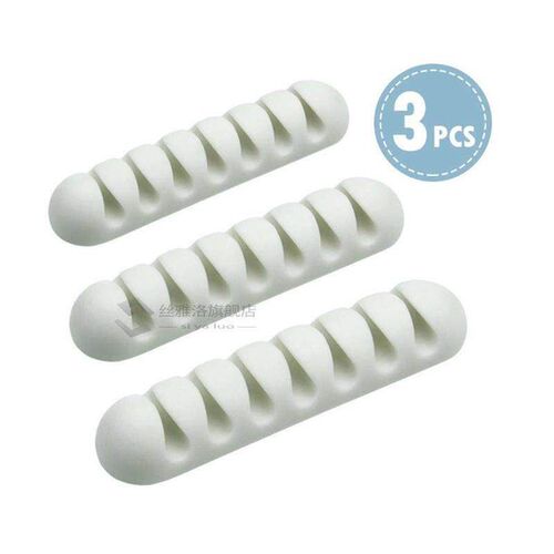 !ACCEZZ 3pcs SB Cable Organizer Silicone Wire Winder Earphon