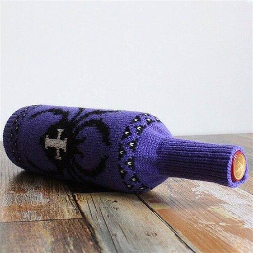 Halloween Wine Bags Bottle Cover Skull Pumpkin Knitted Wine