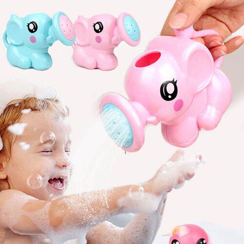 Kids Elephant Watering Pot Bath Toys Children Cute Baby Cart