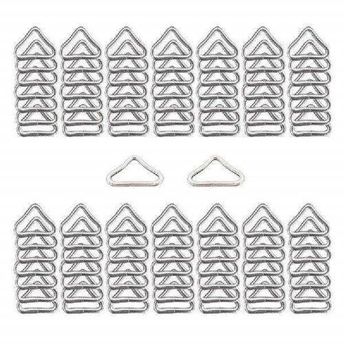 100Pcs 3.8cm Metal Triangular Rings Buckles for Trampoline