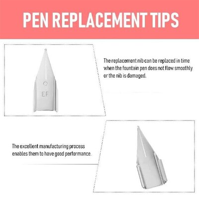 20 Pcs Pen Nibs Replacement Tips Signature Pen Nibs Smooth