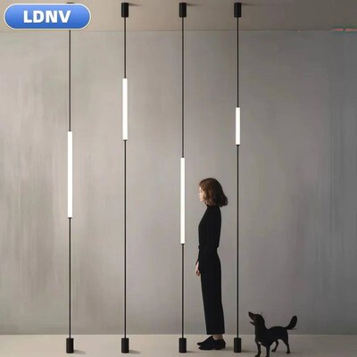 Italian design bedroom headboard LED floor lamp acrylic long