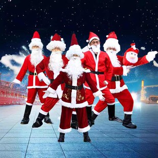 Old 扮表演演出服装 Man Up圣诞节老人衣服装 Dress Christmas
