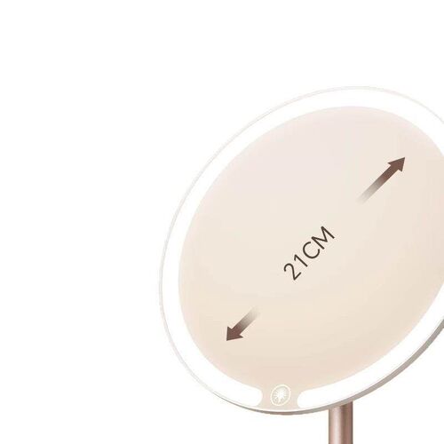 A foldable LED makeup mirror with lights, portable and suita