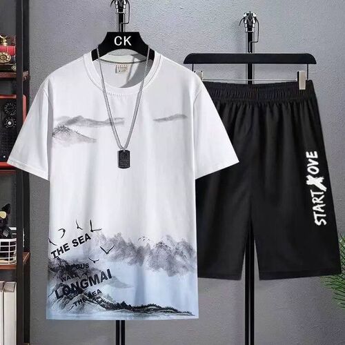 rendy Suits for men  Mens Summer Shorts Set Gym Outfit Stud