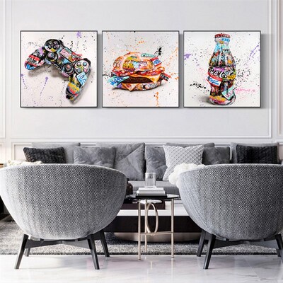 Graffiti Hamburg Game Controllers Drinks Street Art  Print P