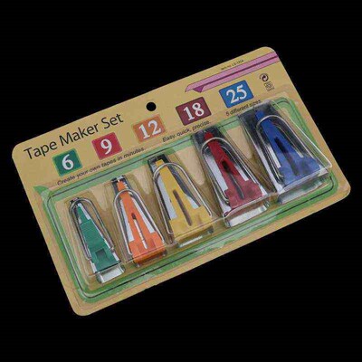 Sewing Accessories Bias Tape Makers - 5 size 6mm 9mm 12mm 18
