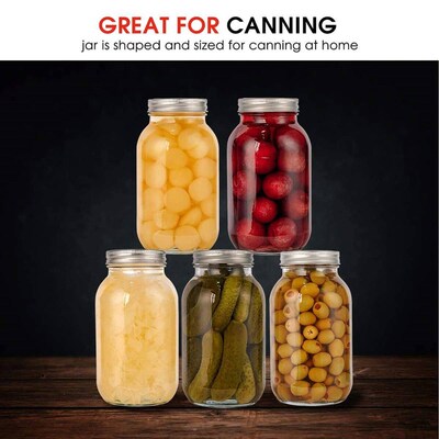 750ML  Mason Jars with Lids Canning Jars for Meal Prep Food